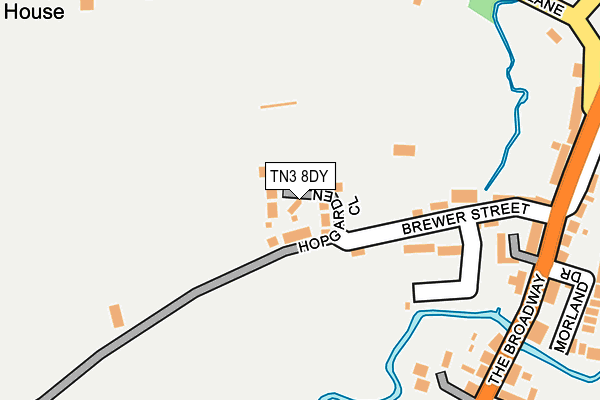 TN3 8DY map - OS OpenMap – Local (Ordnance Survey)