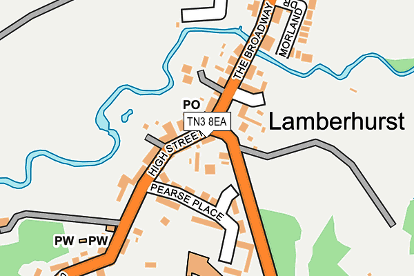 TN3 8EA map - OS OpenMap – Local (Ordnance Survey)