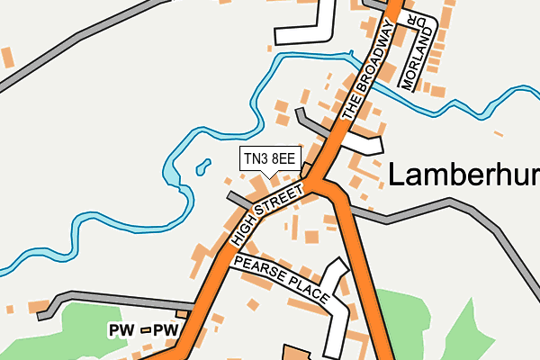 TN3 8EE map - OS OpenMap – Local (Ordnance Survey)