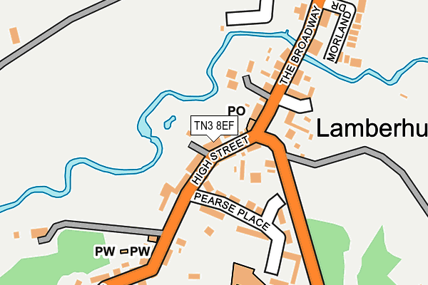 TN3 8EF map - OS OpenMap – Local (Ordnance Survey)