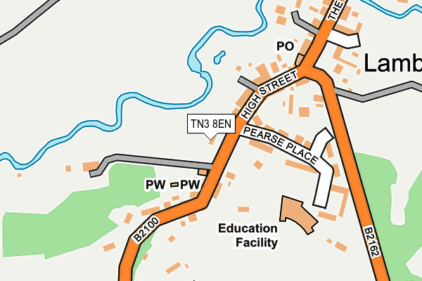 TN3 8EN map - OS OpenMap – Local (Ordnance Survey)