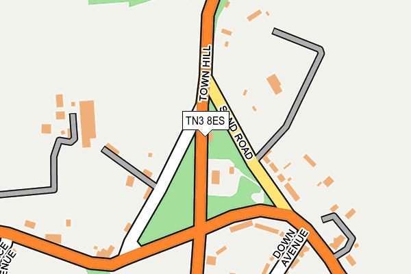 TN3 8ES map - OS OpenMap – Local (Ordnance Survey)