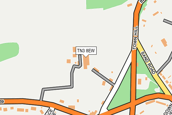 TN3 8EW map - OS OpenMap – Local (Ordnance Survey)