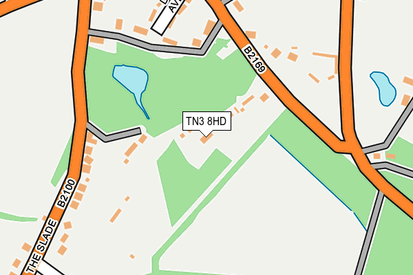TN3 8HD map - OS OpenMap – Local (Ordnance Survey)