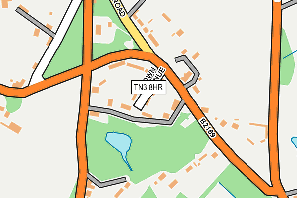 TN3 8HR map - OS OpenMap – Local (Ordnance Survey)