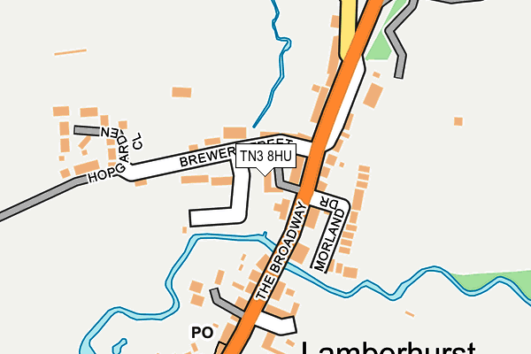 TN3 8HU map - OS OpenMap – Local (Ordnance Survey)