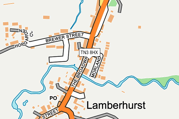 TN3 8HX map - OS OpenMap – Local (Ordnance Survey)