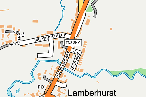 TN3 8HY map - OS OpenMap – Local (Ordnance Survey)