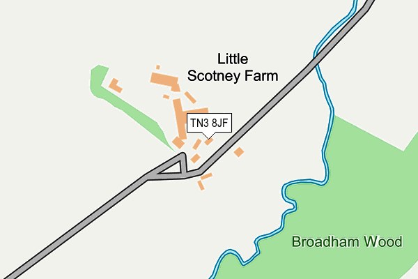 TN3 8JF map - OS OpenMap – Local (Ordnance Survey)