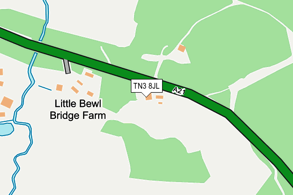 TN3 8JL map - OS OpenMap – Local (Ordnance Survey)