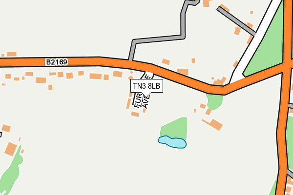 TN3 8LB map - OS OpenMap – Local (Ordnance Survey)