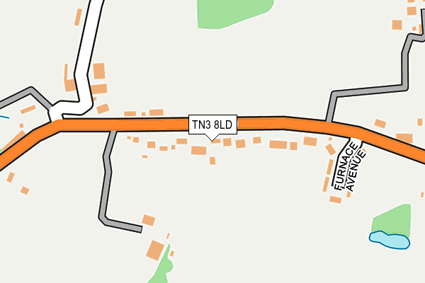 TN3 8LD map - OS OpenMap – Local (Ordnance Survey)