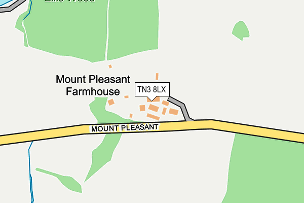 TN3 8LX map - OS OpenMap – Local (Ordnance Survey)