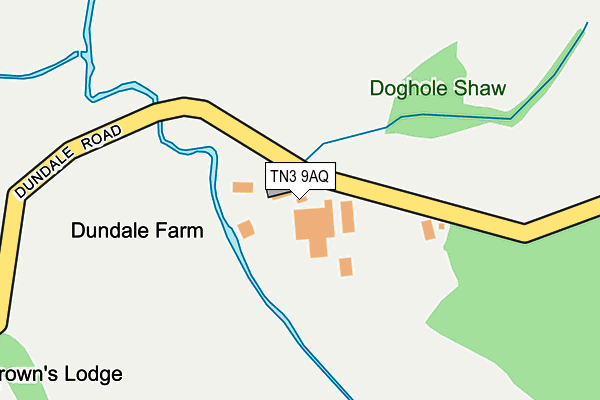 TN3 9AQ map - OS OpenMap – Local (Ordnance Survey)