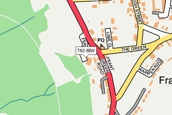 TN3 9BW map - OS OpenMap – Local (Ordnance Survey)