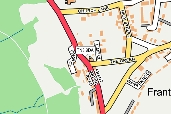 TN3 9DA map - OS OpenMap – Local (Ordnance Survey)