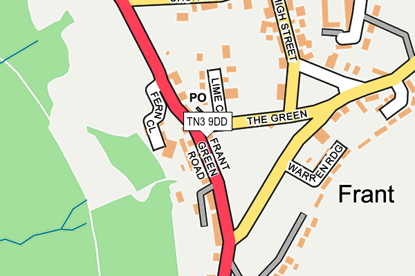 TN3 9DD map - OS OpenMap – Local (Ordnance Survey)