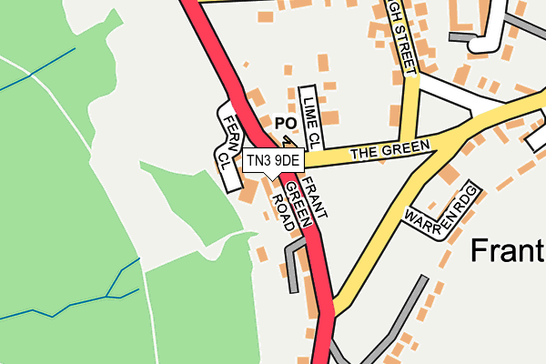 TN3 9DE map - OS OpenMap – Local (Ordnance Survey)