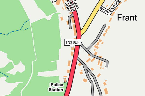 TN3 9DF map - OS OpenMap – Local (Ordnance Survey)