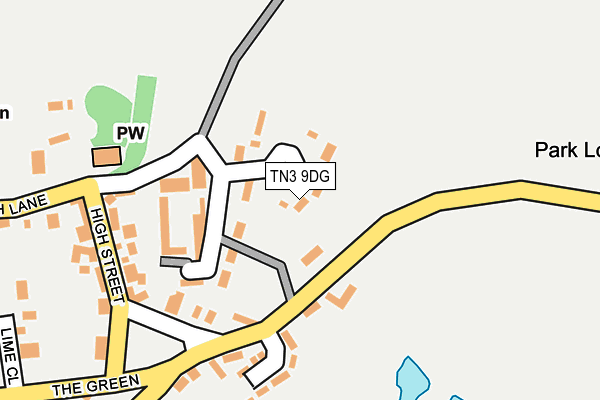 TN3 9DG map - OS OpenMap – Local (Ordnance Survey)