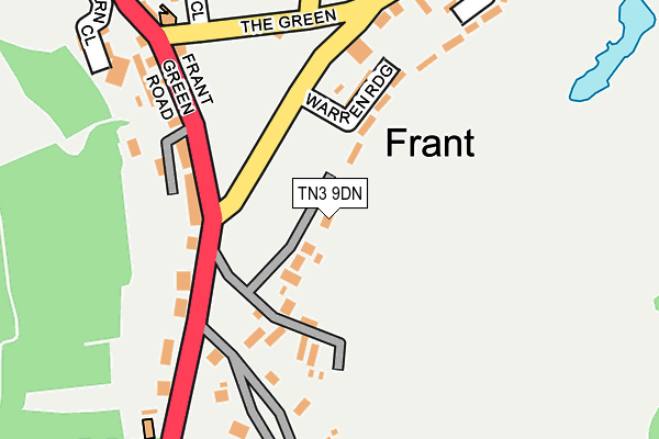 TN3 9DN map - OS OpenMap – Local (Ordnance Survey)