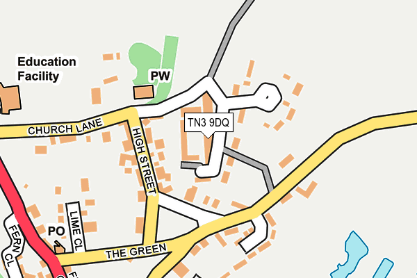 TN3 9DQ map - OS OpenMap – Local (Ordnance Survey)
