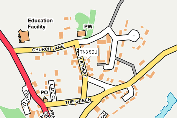 TN3 9DU map - OS OpenMap – Local (Ordnance Survey)