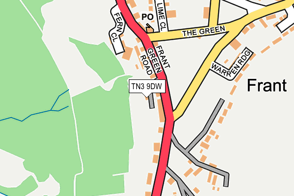 TN3 9DW map - OS OpenMap – Local (Ordnance Survey)