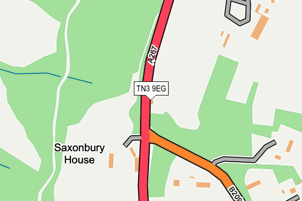 TN3 9EG map - OS OpenMap – Local (Ordnance Survey)