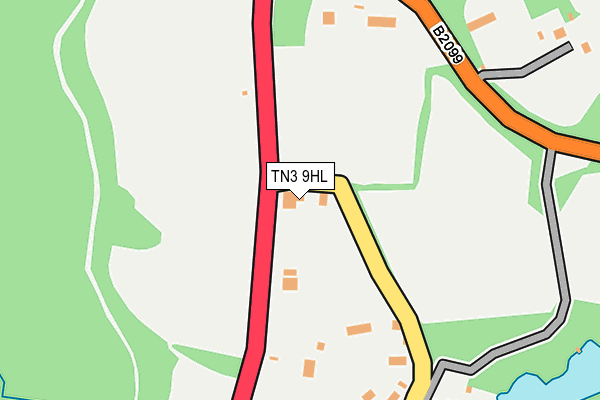 TN3 9HL map - OS OpenMap – Local (Ordnance Survey)