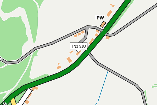 TN3 9JU map - OS OpenMap – Local (Ordnance Survey)