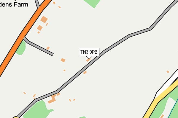 TN3 9PB map - OS OpenMap – Local (Ordnance Survey)