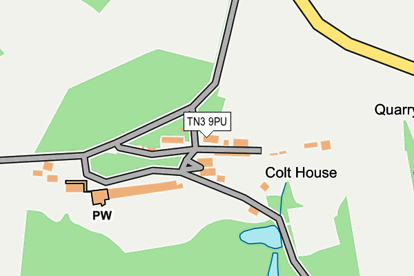 TN3 9PU map - OS OpenMap – Local (Ordnance Survey)
