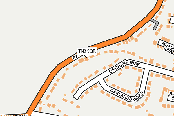 Map of TWO LANE ROAD LTD at local scale