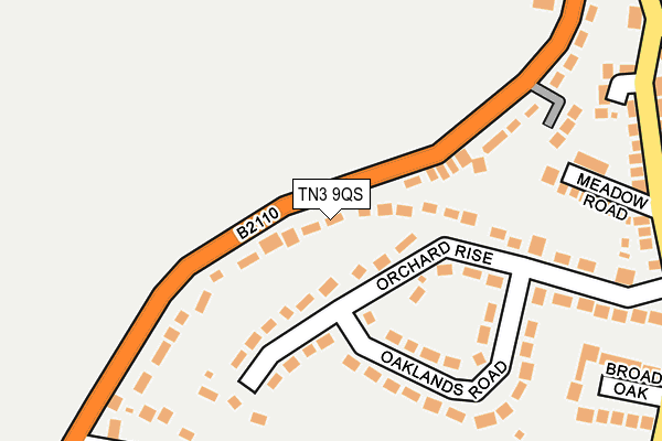 TN3 9QS map - OS OpenMap – Local (Ordnance Survey)