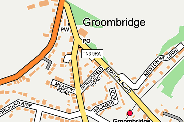 TN3 9RA map - OS OpenMap – Local (Ordnance Survey)