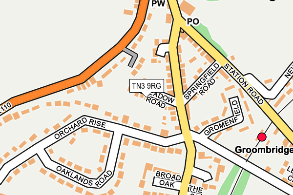 TN3 9RG map - OS OpenMap – Local (Ordnance Survey)