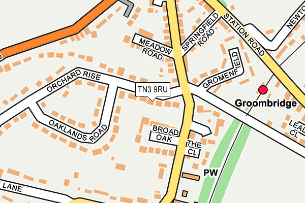 TN3 9RU map - OS OpenMap – Local (Ordnance Survey)