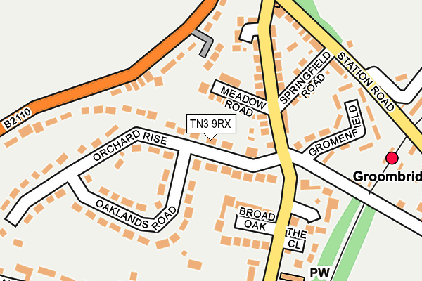 TN3 9RX map - OS OpenMap – Local (Ordnance Survey)