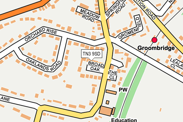 TN3 9SD map - OS OpenMap – Local (Ordnance Survey)
