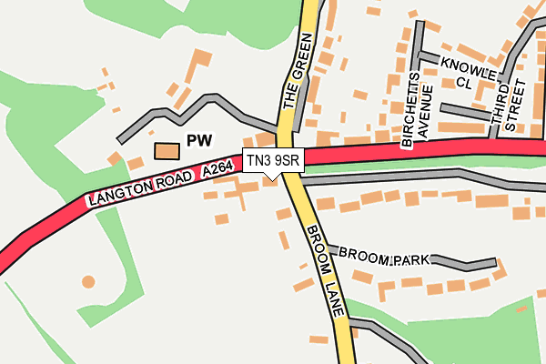 TN3 9SR map - OS OpenMap – Local (Ordnance Survey)