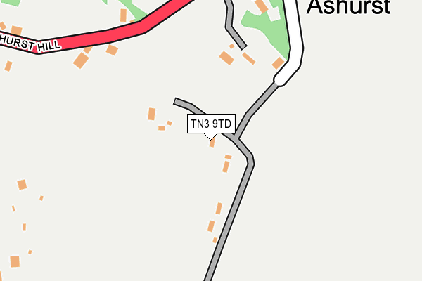TN3 9TD map - OS OpenMap – Local (Ordnance Survey)