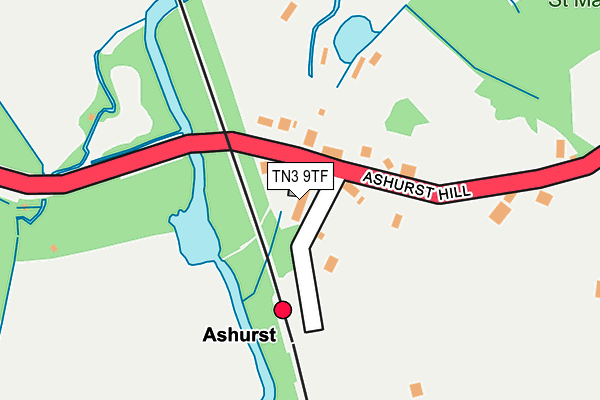 TN3 9TF map - OS OpenMap – Local (Ordnance Survey)
