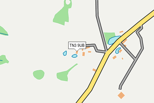 TN3 9UB map - OS OpenMap – Local (Ordnance Survey)