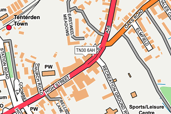 TN30 6AH map - OS OpenMap – Local (Ordnance Survey)