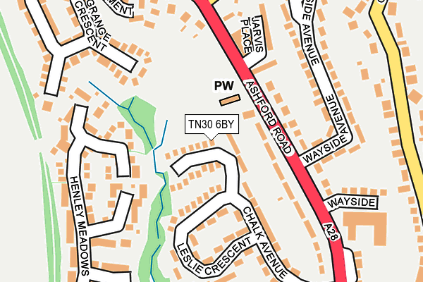 TN30 6BY map - OS OpenMap – Local (Ordnance Survey)