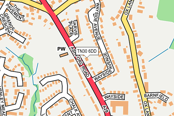 TN30 6DD map - OS OpenMap – Local (Ordnance Survey)