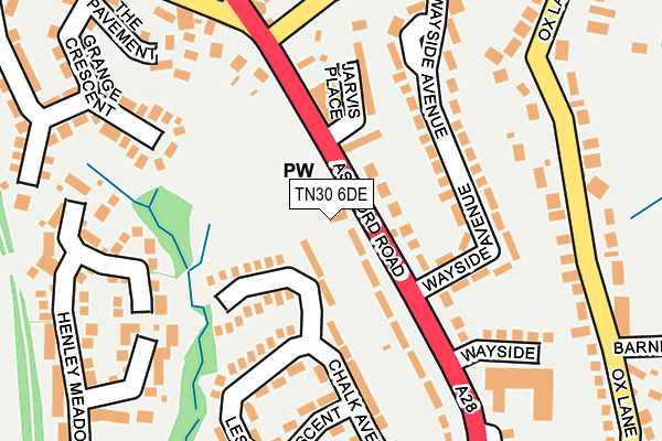 TN30 6DE map - OS OpenMap – Local (Ordnance Survey)