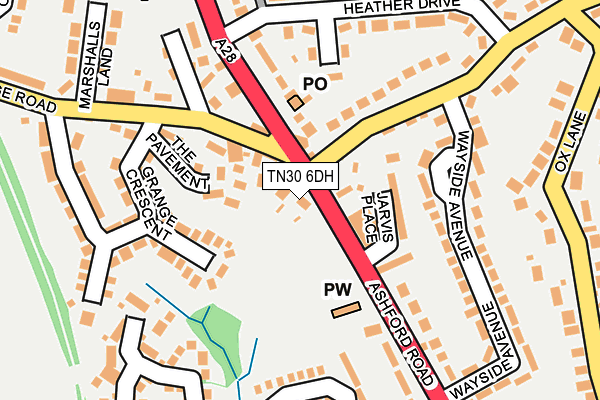 TN30 6DH map - OS OpenMap – Local (Ordnance Survey)