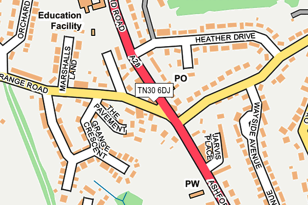 TN30 6DJ map - OS OpenMap – Local (Ordnance Survey)